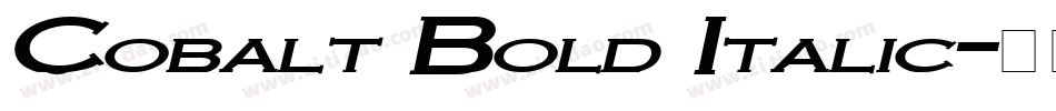 Cobalt Bold Italic字体转换